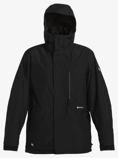 Mens Warm Leisure Outdoor Winter Technical Snow Ski Jacket in Black