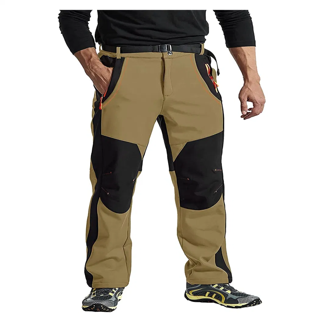 Mens Hiking Pants Quick Dry Lightweight Outdoor Breathable Waterproof Mountain Fishing Cargo Pants with Belt Sport Wear