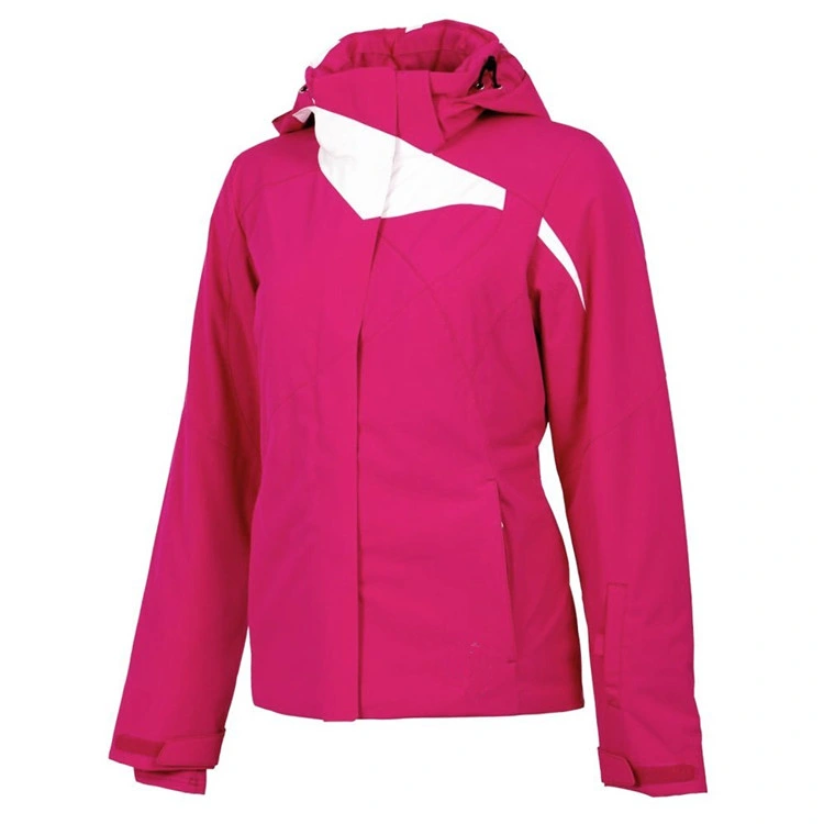 Comfortable Fit Fashionable Womens Red Ski Jacket for Hiking