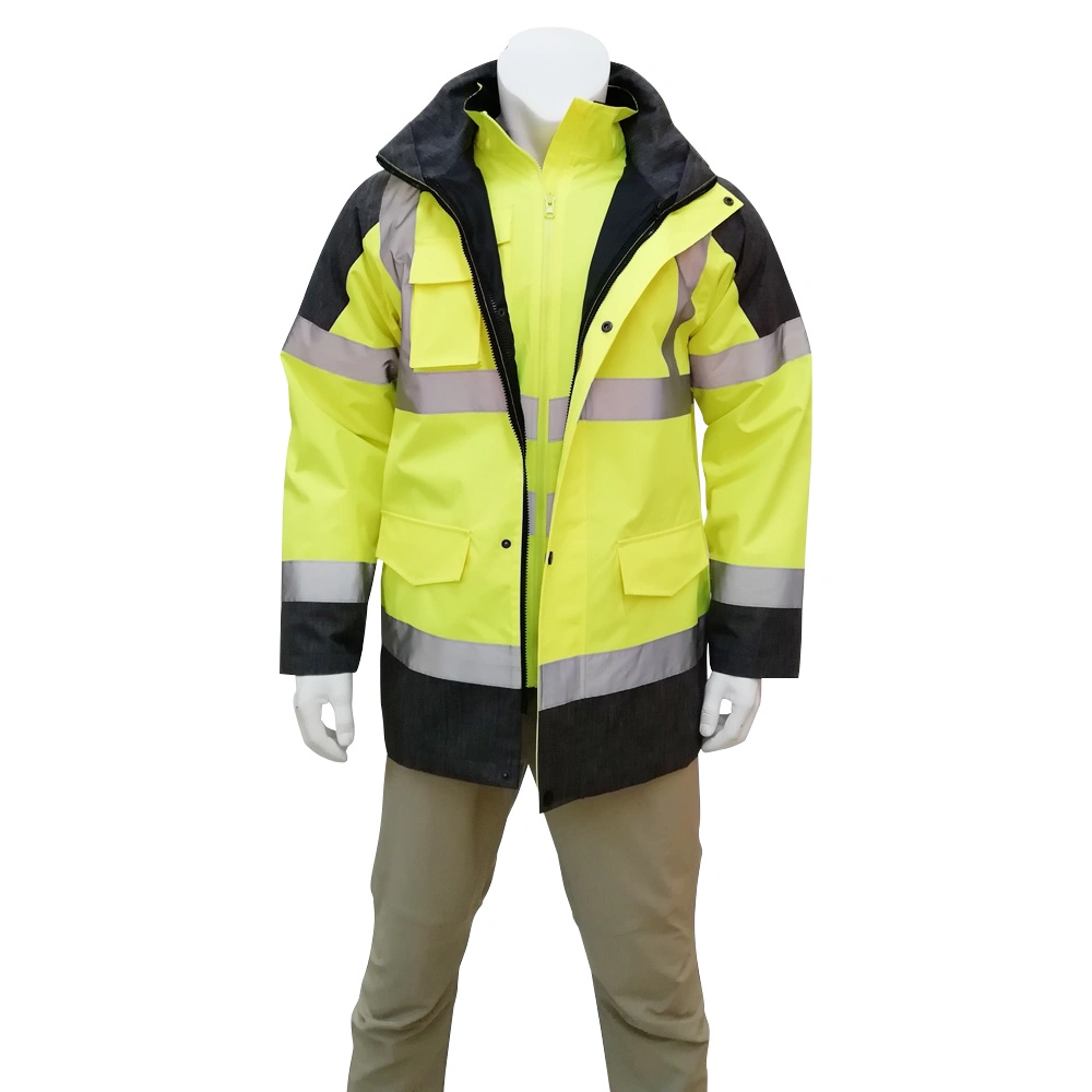 Winter Outerwear Mens Safety Work Jacket Safety Clothes Reflective Workwear Jackets