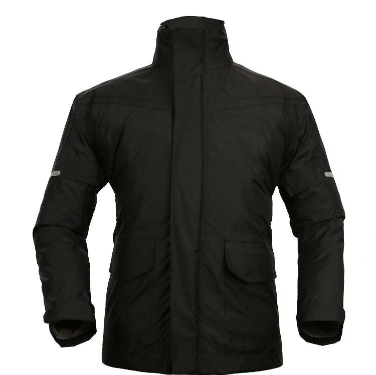 Customized Own Logo Motorcycle Black Raincoat Rainwear Waterproof for Adults