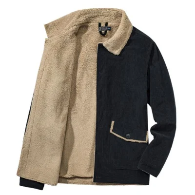 Custom Mens Cotton Jacket Coat Windproof Outerwear