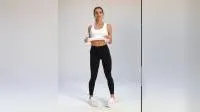 Womens Gym Pants Fitness Compression Workout Yoga Leggings 