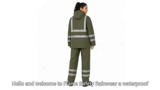 Reflective Safety Rainwear Durable Rainwear Two