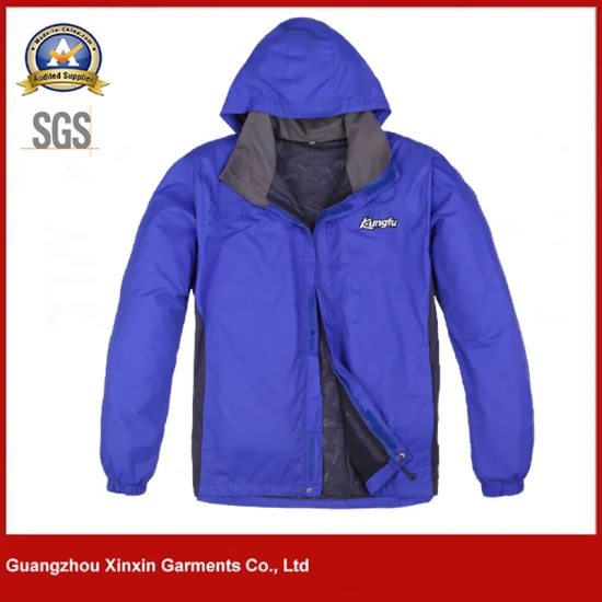 Custom Mens Polyester Fleece Jacket Winter Outerwear (J436)