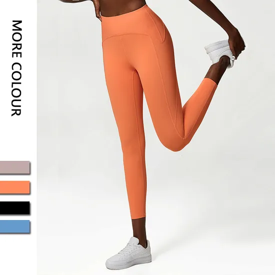 Custom Womens High Waist Yoga Leggings Naked Feeling Workout Leggings Full