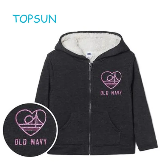 Toddler Polar Fleece Jacket Hooded Baby Boys Girls Autumn Winter Long Sleeve Thick Warm Outerwear 