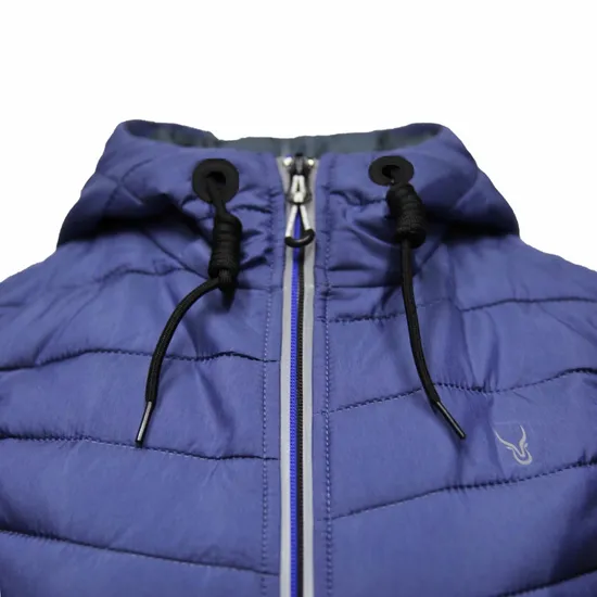 Ultrasonic Quilting Hooded Vest Light Padding Jacket for Outdoor Hiking Running Climbing 