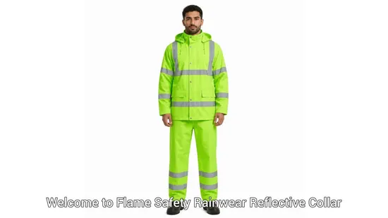 Safety Rainwear Reflective Fabric Durable Rainwear One