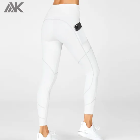 Wholesale Best Womens Cheap Yoga Pants MID Rise with Phone Pockets 